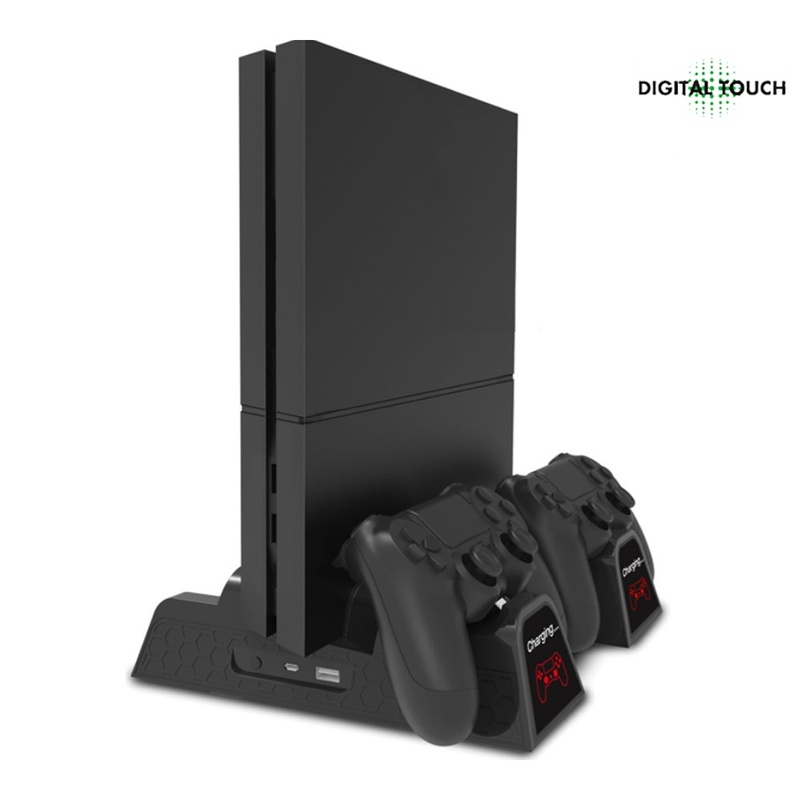 DOBE PS4 시리즈 공용 쿨링 + 듀얼쇼크4 충전 멀티 스탠드 라이트형